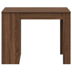 ZNTS Desk with Drawer and Shelf Brown Oak 102x62x77.5 cm Engineered Wood 858692