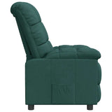Recliner Chair Dark Green Fabric 289802