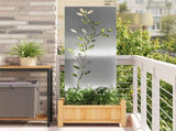 Garden Privacy Screen Silver 50 x 140 cm Galvanised steel 876327