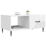 Coffee Table High Gloss White 90 x 50 x 40 cm Engineered Wood 894959