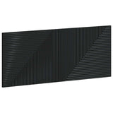 Wall-Mounted Headboard HAARLEM Black Engineered Wood 896966