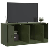 TV Cabinet Olive Green 99x39x44 cm Steel 841647