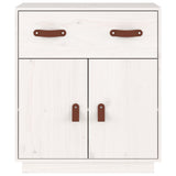 Sideboard White 65.5x40x75 cm Solid Wood Pine 820128