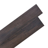 Self-adhesive PVC Flooring Planks 5.21 m 2 mm Dark Brown 330184