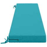 2-Piece Bench Cushions SOEST 2 pcs 100% Polyester Turquoise 950121