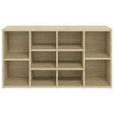 803293 Shoe Bench Sonoma Oak 103x30x55 cm Engineered Wood