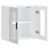 Kitchen Wall Cabinet with Glass Door Porto White 854147
