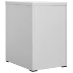 ZNTS Filing Cabinet Light Grey 46x62x72.5 cm Steel 336271