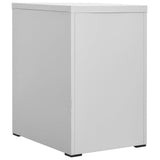 ZNTS Filing Cabinet Light Grey 46x62x72.5 cm Steel 336271