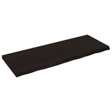 Bathroom Countertop Dark Brown 160x60x cm Treated Solid Wood 3156256