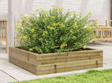 Garden Planter 70x70x23 cm Impregnated Wood Pine 847197