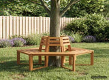 Tree Bench 2 pcs 160 x 140 x 86 cm Solid Acacia Wood Natural 3428163