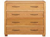 Cabinet with Drawer with Storage Brown Solid Oak Wood 4106557