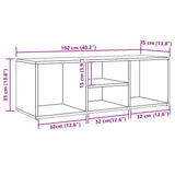 Shoe Storage Bench Artisan Oak 105x35x35 cm Engineered Wood 856411
