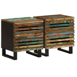 ZNTS Bedside Cabinets 2 pcs 40x33x46 cm Solid Wood Reclaimed 377435