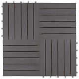 Decking Tiles 30 pcs Grey Wash 30x30 cm Solid Acacia Wood 3054433