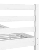 Bed Frame without Mattress White Solid Wood 160x200 cm 3101099