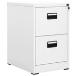 ZNTS Filing Cabinet White 46x62x72.5 cm Steel 336270