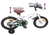 Kids Bike 14 Inches for 3-5 Years Old White 42009480