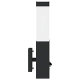 Outdoor Wall Light 2 pcs Black 10.5 x 6 x 33 cm 4005966