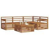 Outdoor Sofa Set 5 pcs Natural Solid Acacia Wood 3373404