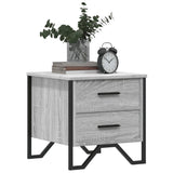 ZNTS Bedside Cabinets 2 pcs Grey Sonoma 40x41x40 cm Engineered Wood 848511