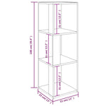 ZNTS Corner Cabinet Sonoma Oak 33x33x100 cm Engineered Wood 809029