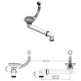 Granite Kitchen Sink Single Basin Beige 144868