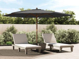 Garden Parasol with Wooden Pole Anthracite 299x240 cm 363169