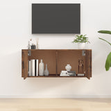 Wall Mounted TV Cabinet Smoked Oak 100x34.5x40 cm 816637
