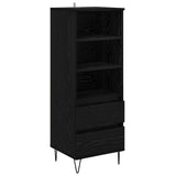 Highboard Black Oak 40 x 36 x 110 cm Engineered Wood 882743