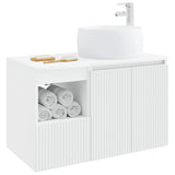 Bathroom Furniture Set 2 pcs White Engineered Wood 3404094
