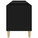 Record Cabinet Black 121x38x48 cm Engineered Wood 831926