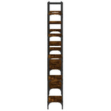 Bookshelf Smoked Oak 155.5x24x166.5 cm Engineered Wood 838860