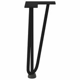 Hairpin Legs for Coffee Table 4 pcs Black 30 cm Solid Steel 4012436