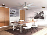 Reversible Ceiling Fan with Light, 6 Blades Indoor Modern Mount LED Lighting Fan with Remote T3398P341458