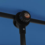 Garden Parasol with Aluminium Pole 2x1.5 m Azure Blue 47343