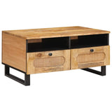 Coffee Table Artisan Oak 80 x 54 x 40 cm Solid Mango Wood 4018057