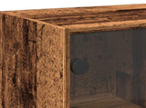 Highboard with Doors Old Wood 68x37x142 cm Engineered Wood 3318722