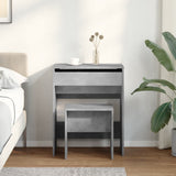 Dressing Table and Stool Concrete Grey 60x40x113.5 cm 848216