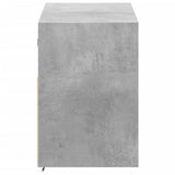 TV Wall Cabinet with LED Lights Concrete Grey 100x31x45 cm 852337