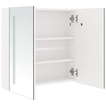 ZNTS LED Bathroom Mirror Cabinet Shining White 62x14x60 cm 326524