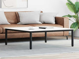 Coffee Table White 100 x 100 x 45 cm Solid Pine Wood 892770