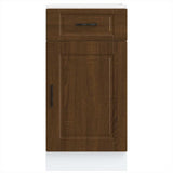 Kitchen Base Cabinet Porto Brown Oak Engineered Wood 853954
