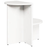 Coffee Table White 50 x 40 x 50 cm Solid pine wood 873527