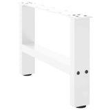 Coffee Table Legs White 2 pcs 50x cm Steel 4013261