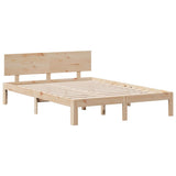 Bookcase Bed without Mattress 140x200cm Solid Wood Pine 3322692