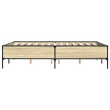 Bed Frame without Mattress Sonoma Oak 150x200 cm King Size 3279793