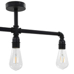 Ceiling Lamp Black 3 x E27 Bulbs 281628