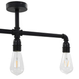 Ceiling Lamp Black 3 x E27 Bulbs 281628